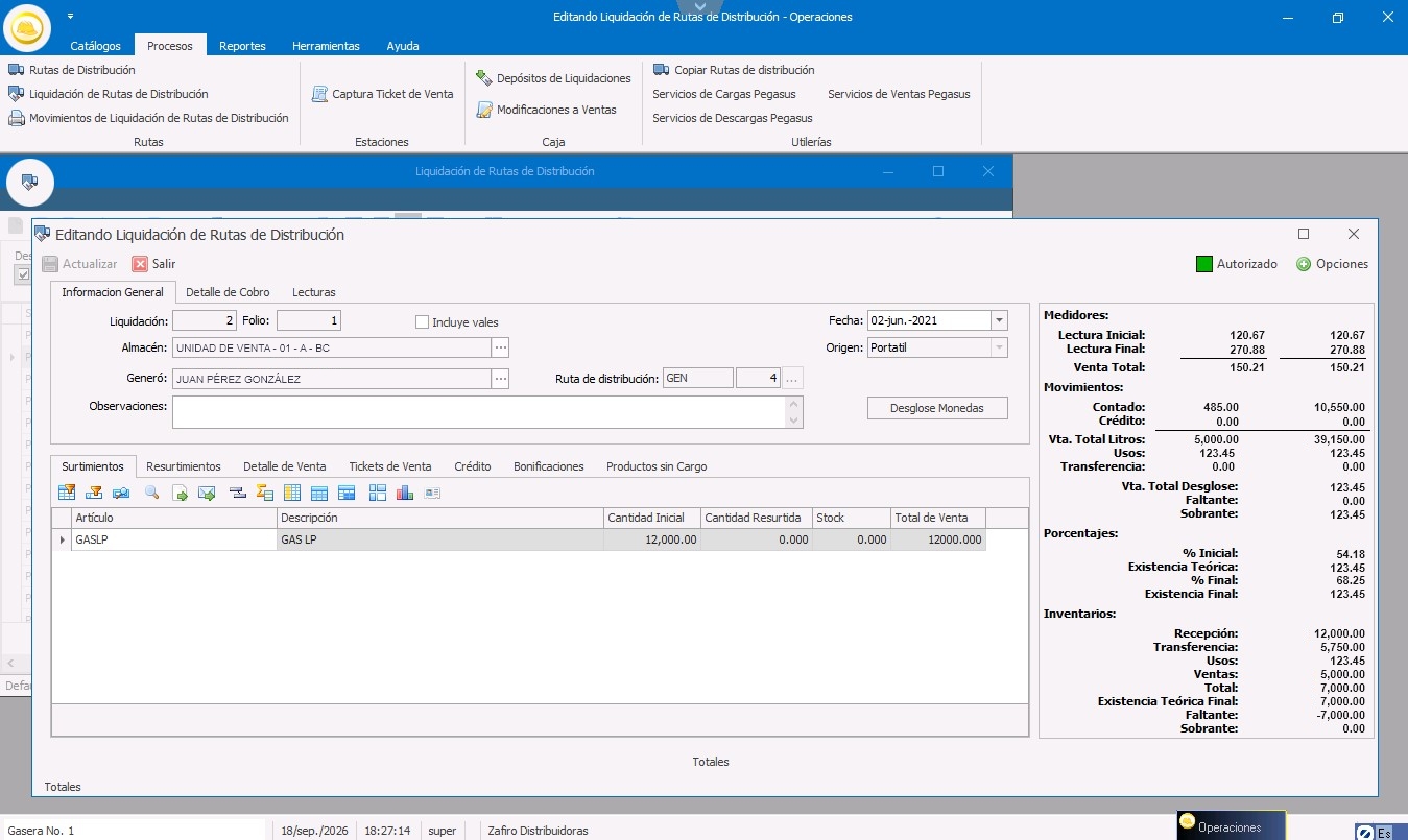 Cobranza de Zafirosoft ERP para gaseras